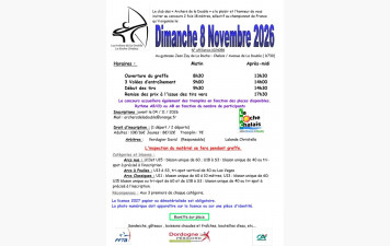 Compétition dimanche 8 novembre