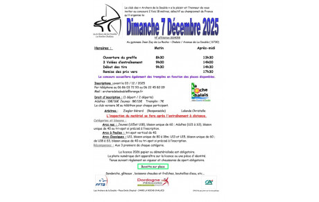 Concours 18M le 07 décembre2025